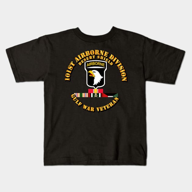 101st Airborne Division - Desert Shield w Svc Kids T-Shirt by Bettino1998